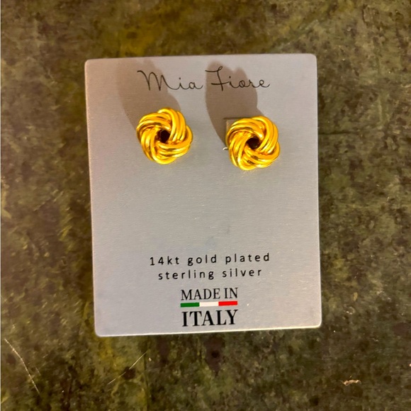 Mia Fiore 14K Gold Plated Sterling Silver Earrings - Picture 1 of 1